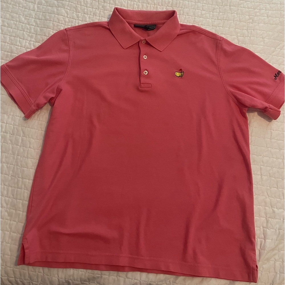 Masters Pique Cotton short sleeve polo in medium in Pink⛳️